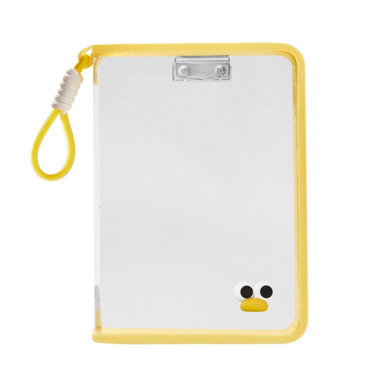 Bolsa para documentos con cremallera gruesa impermeable transparente A4