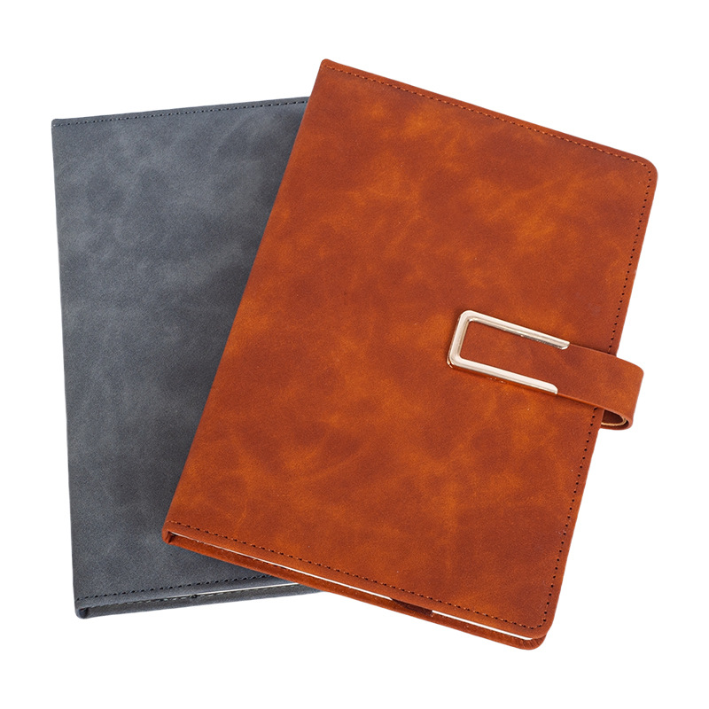 Cuaderno de cuero para reuniones A5