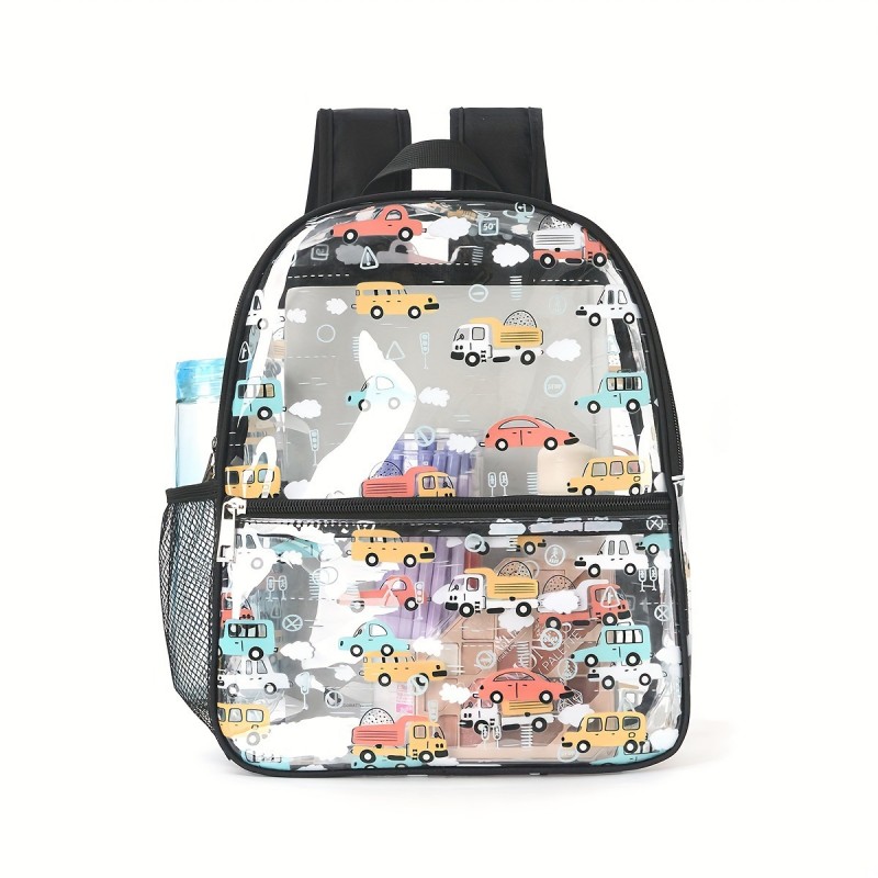 Mochila de PVC con estampado de dibujos animados