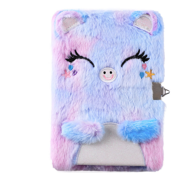 Cuaderno de peluche lindo y colorido