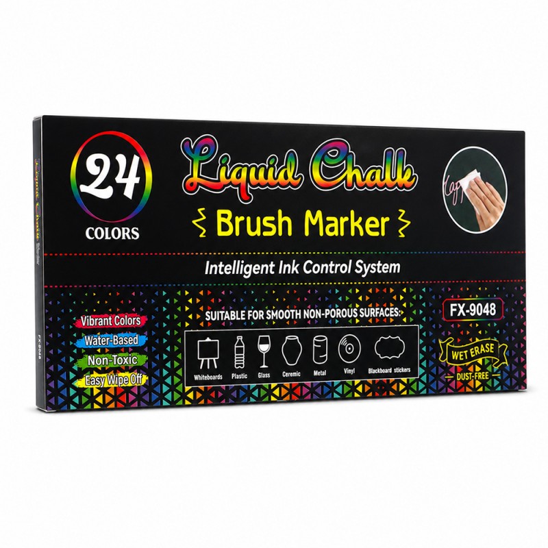 Juego de marcadores de tiza líquida coloridos
