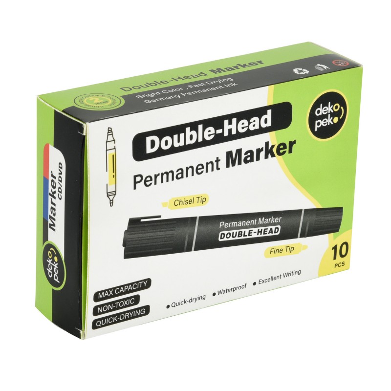 Marcadores permanentes de doble punta