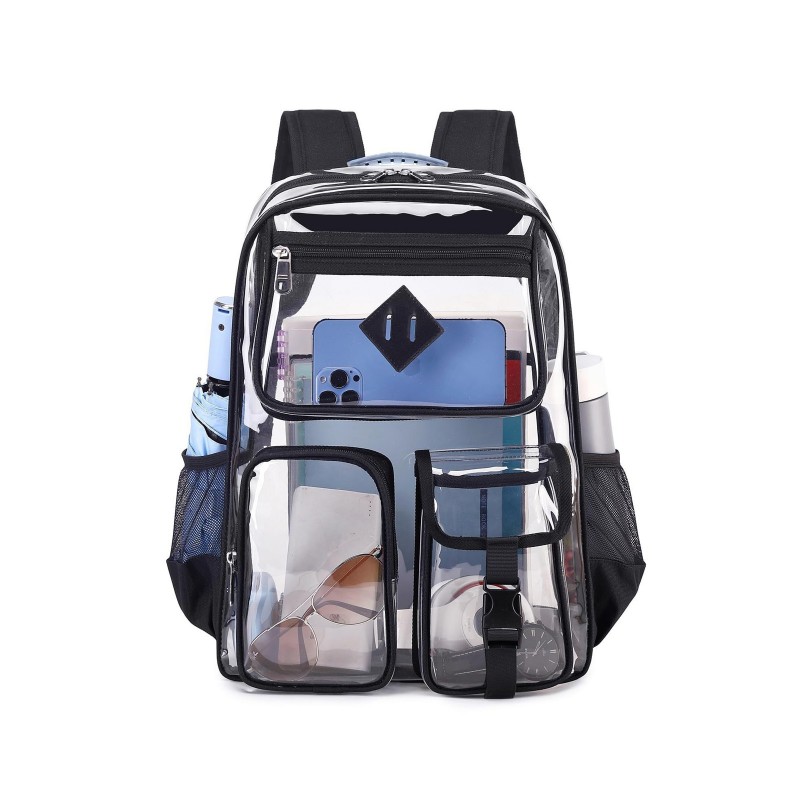 Mochila de PVC transparente de gran capacidad