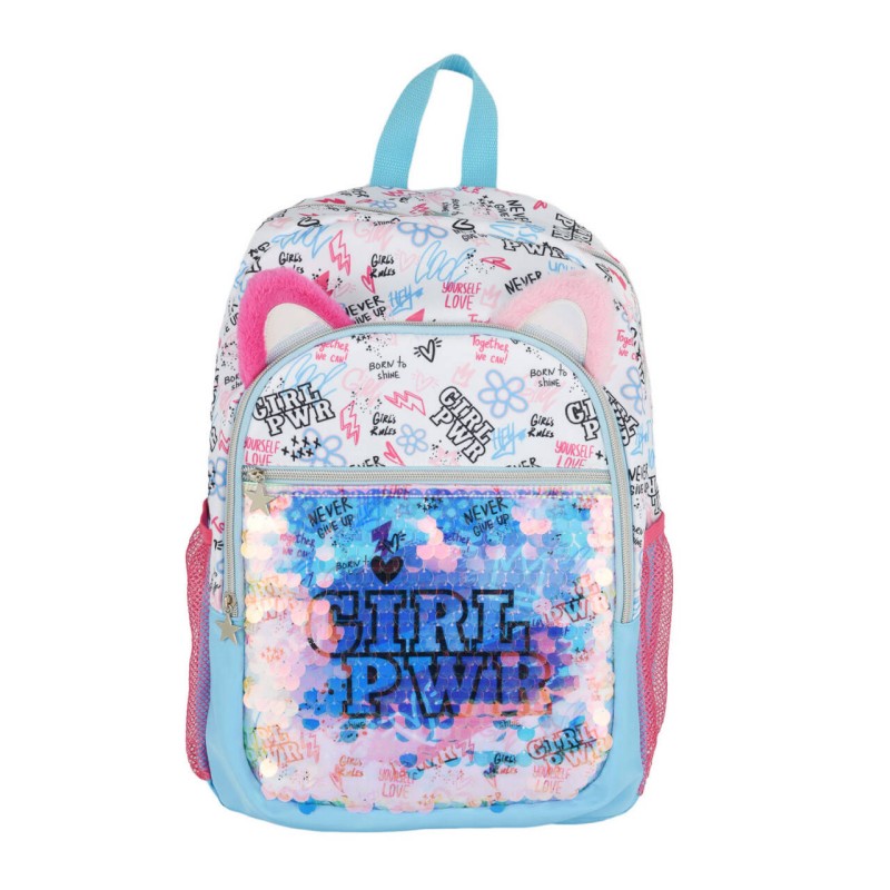 Mochila De Lentejuelas Y Alpaca Peluda
