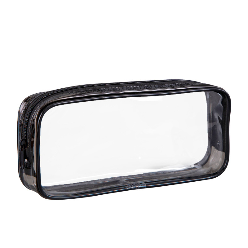 Estuche para lápices clásico de PVC transparente