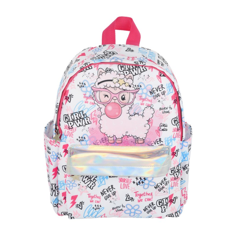 Mini mochila moderna impresa con láser para niñas