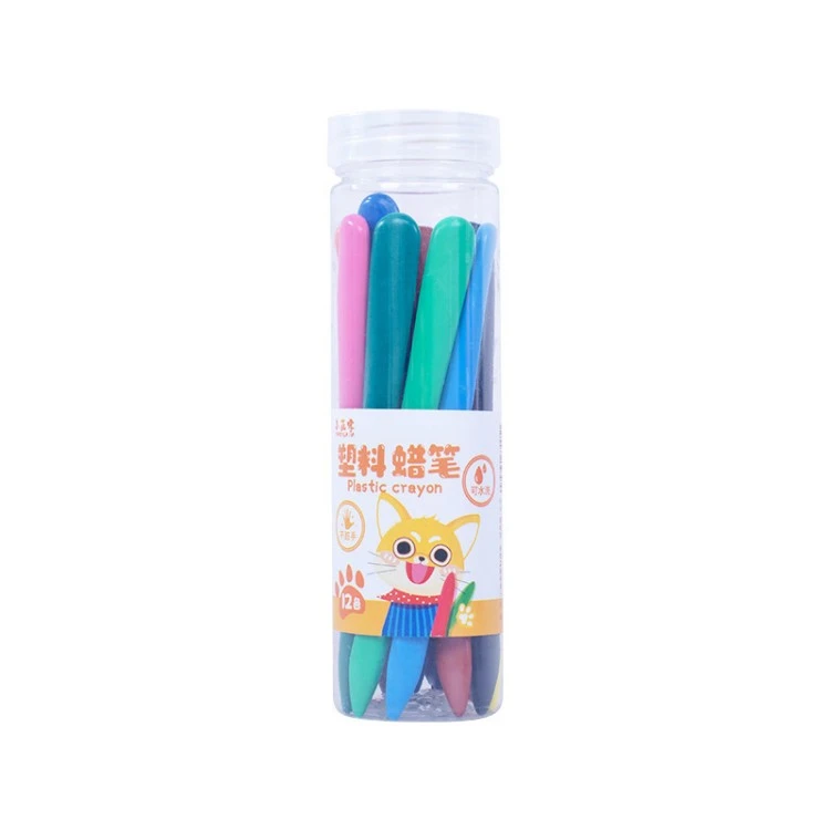 Crayones de plástico triangulares para niños.
